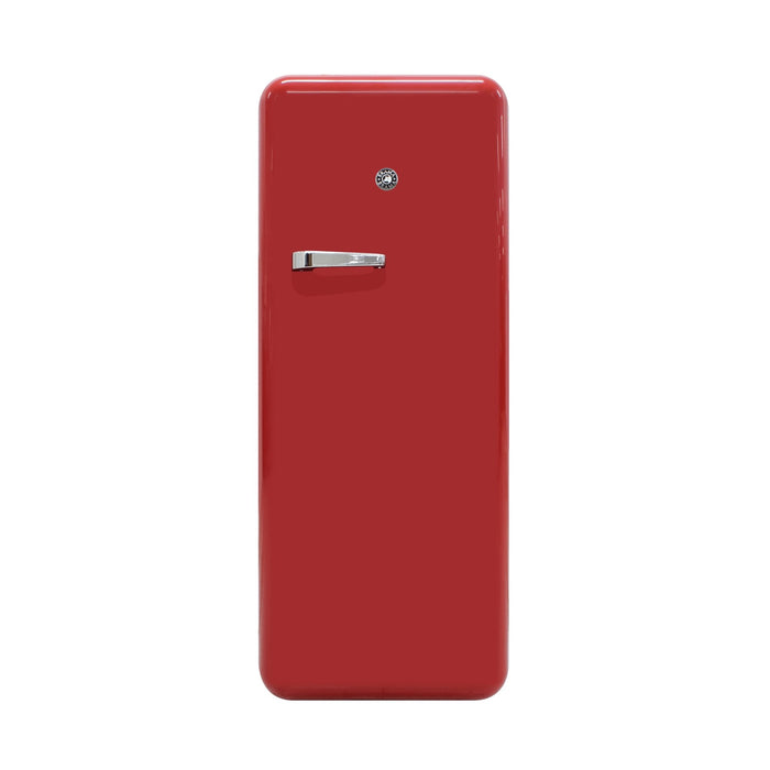 Vinotemp - BR - RETRO - 01 - R, Brama by Vinotemp Retro Refrigerator with Solid Steel Door, in Red - CulinaryProfis