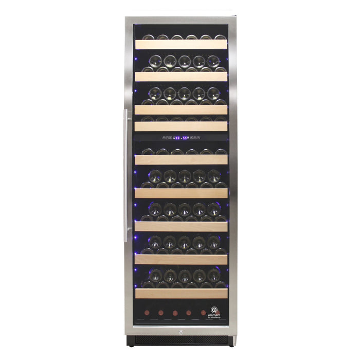 Vinotemp - EL - 168WCST, Vinotemp Connoisseur Series 168 Dual - Zone Wine Cooler, 215 Bottle Capacity, in Stainless Steel - CulinaryProfis