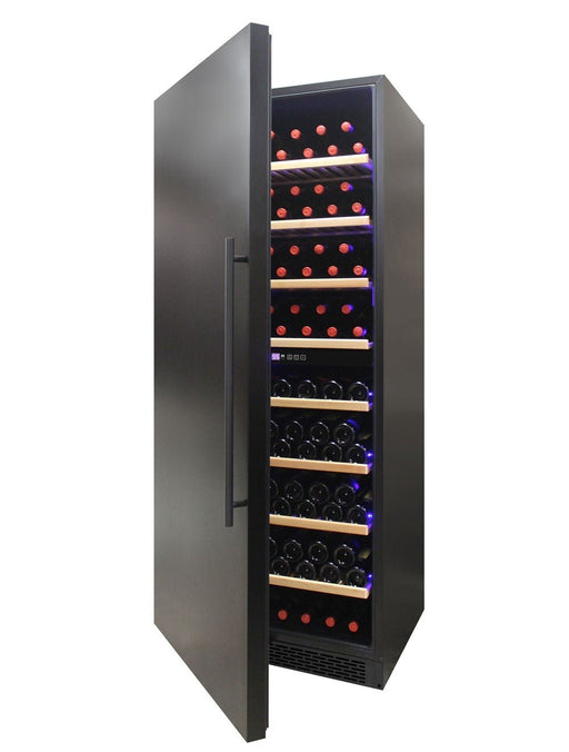 Vinotemp - EL - 300GFEB - L, Vinotemp Garage Dual - Zone Large Capacity Wine Cooler, Left Hinge, 300 Bottle Capacity, in Black - CulinaryProfis