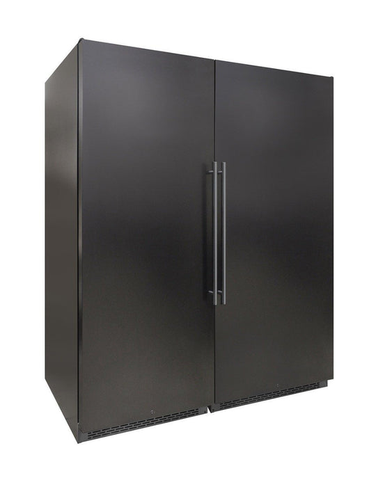Vinotemp - EL - 300GFEB - L, Vinotemp Garage Dual - Zone Large Capacity Wine Cooler, Left Hinge, 300 Bottle Capacity, in Black - CulinaryProfis