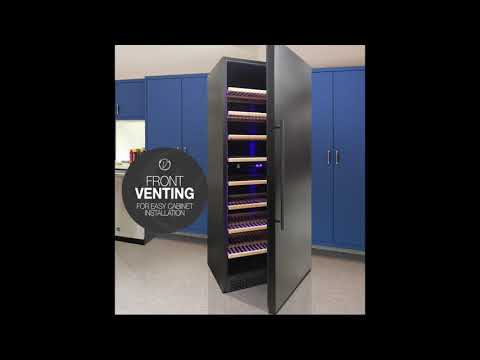 Vinotemp - EL - 300GFEB - L, Vinotemp Garage Dual - Zone Large Capacity Wine Cooler, Left Hinge, 300 Bottle Capacity, in Black - CulinaryProfis