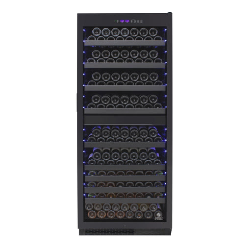 Vinotemp - EL - 300TS, Vinotemp Butler Series Dual - Zone Wine Cooler, 270 Bottle Capacity, in Black - CulinaryProfis