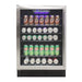 Vinotemp - EL - 46WCBC - L, Vinotemp Connoisseur Series 46 Single - Zone Beverage Cooler, Left Hinge, 161 12 oz Can Capacity, in Stainless Steel - CulinaryProfis