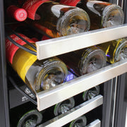Vinotemp - EL - WCU113 - 03, Vinotemp Connoisseur Series Compact Dual - Zone Wine Cooler, 28 Bottle Capacity, in Stainless Steel - CulinaryProfis