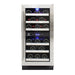 Vinotemp - EL - WCU113 - 03, Vinotemp Connoisseur Series Compact Dual - Zone Wine Cooler, 28 Bottle Capacity, in Stainless Steel - CulinaryProfis