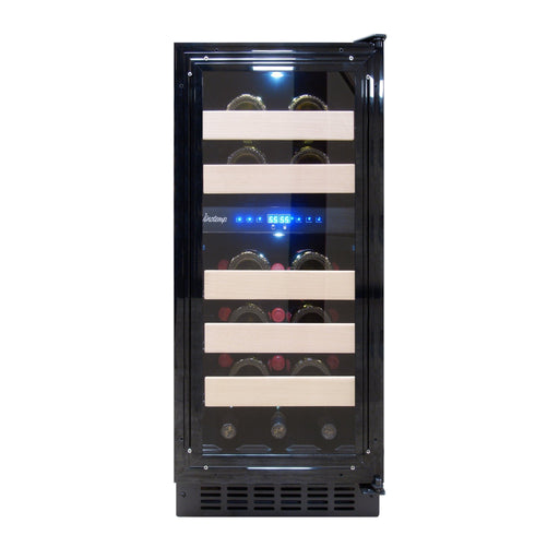 Vinotemp - VT - 15PR28, Vinotemp Private Reserve Series Panel Ready Dual - Zone 15" Wine Cooler, 28 Bottle Capacity, in Black - CulinaryProfis