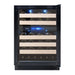 Vinotemp - VT - 24PR46, Vinotemp Private Reserve Series Panel Ready Dual - Zone 24" Wine Cooler, 46 Bottle Capacity, in Black - CulinaryProfis