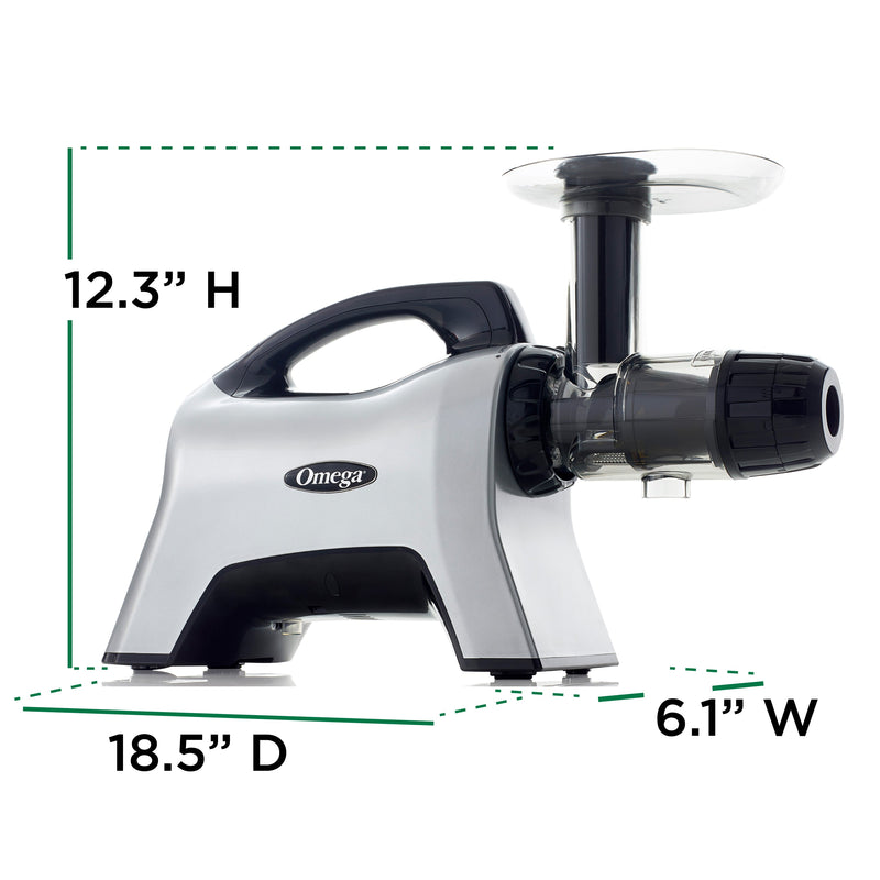 Omega Cold Press Masticating Horizontal Juicer with 3-Stage Auger (NC1000) Omega Juicers