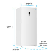 Avanti MaxxSpace Garage-Ready 21 cu. ft. Convertible Upright Freezer Avanti Products, LLC