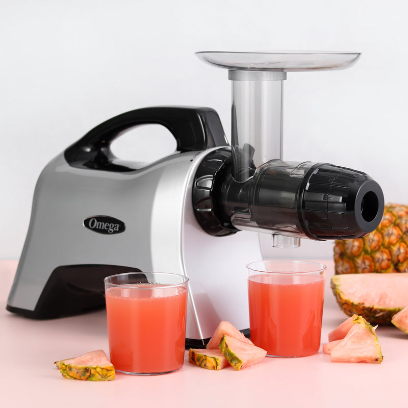 Omega Cold Press Masticating Horizontal Juicer with 3-Stage Auger (NC1000) Omega Juicers