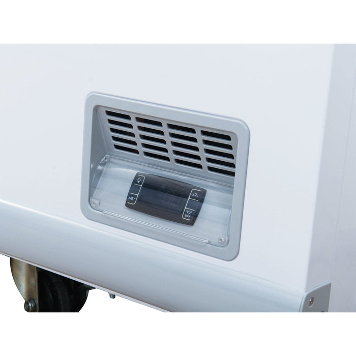 Dukers Glass Top Chest Freezer