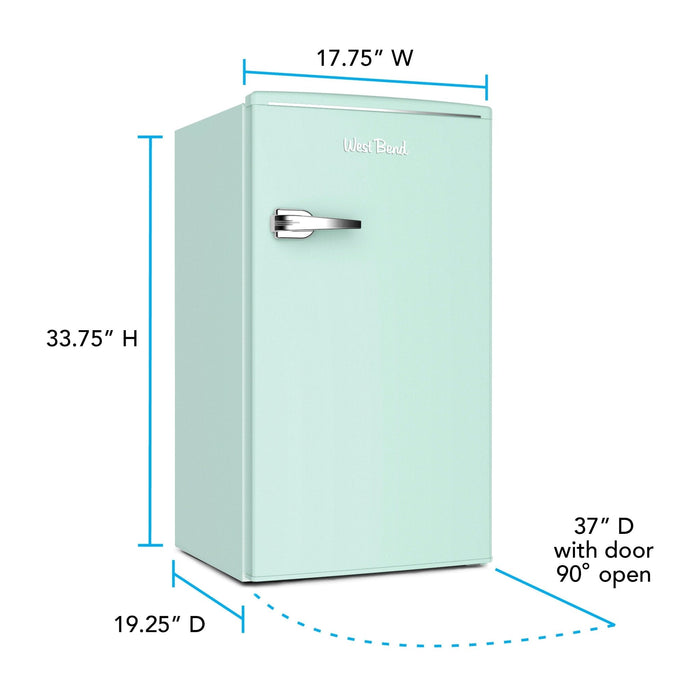 West Bend Retro Compact Refrigerator, 3.0 cu. ft.