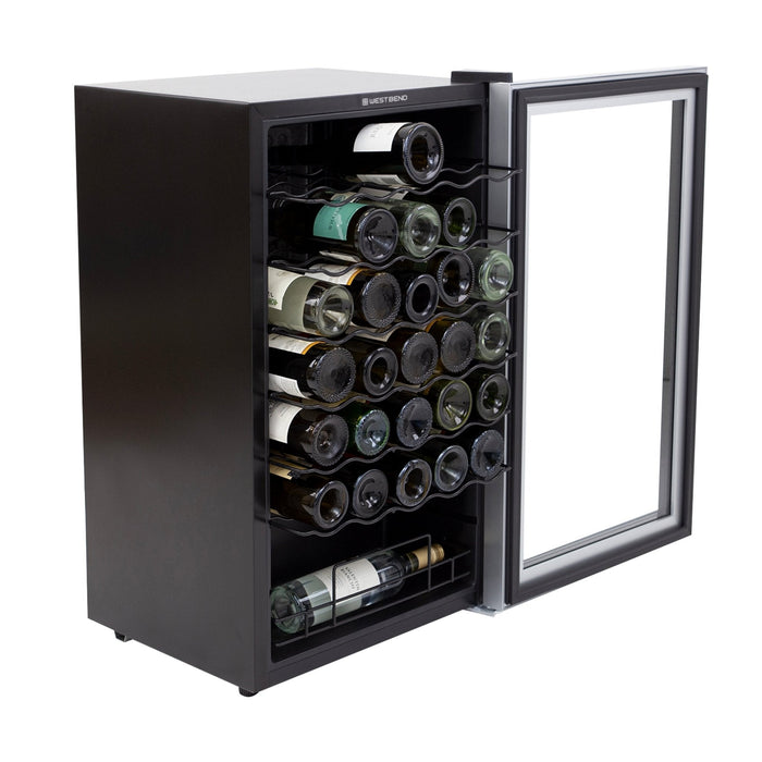 West Bend Wine Cooler, 34 Bottle Capacity, in Black