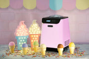 Whynter - 1.28 Quart Compact Upright Automatic Ice Cream Maker with Stainless Steel Bowl Limited Black Pink Edition | ICM - 128BPS - CulinaryProfis