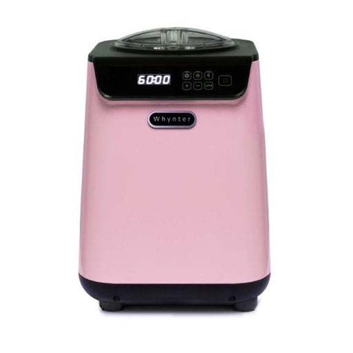 Whynter - 1.28 Quart Compact Upright Automatic Ice Cream Maker with Stainless Steel Bowl Limited Black Pink Edition | ICM - 128BPS - CulinaryProfis