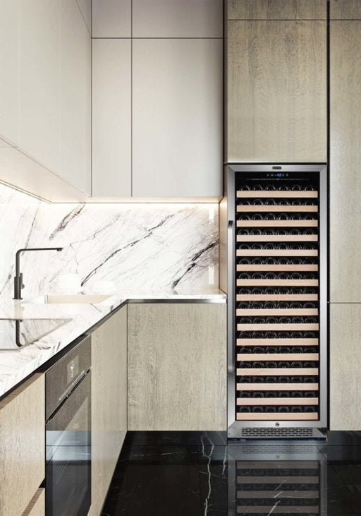 Whynter - 166 Bottle Built - in Stainless Steel Compressor Wine Refrigerator | BWR - 1662SD - CulinaryProfis