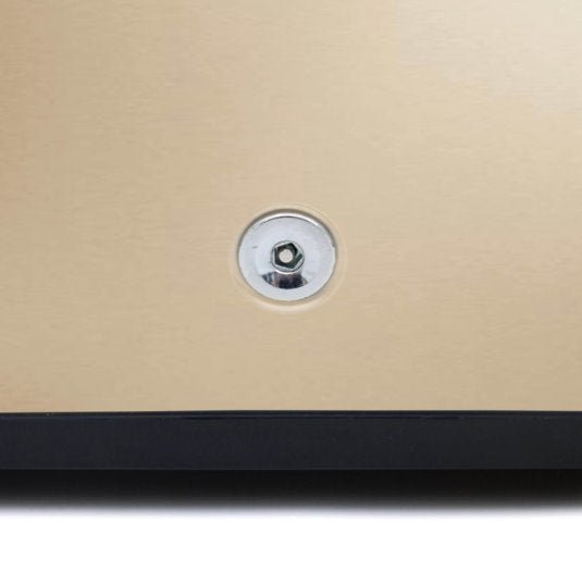 Whynter - 2.1 cu.ft Energy Star Upright Freezer with Lock in Rose Gold | CUF - 210SSG - CulinaryProfis