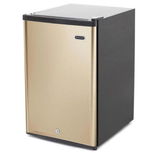 Whynter - 2.1 cu.ft Energy Star Upright Freezer with Lock in Rose Gold | CUF - 210SSG - CulinaryProfis
