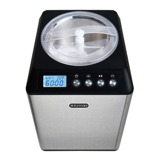 Whynter - 2.1 Quart Upright Ice Cream Maker with Stainless Steel Bowl  | ICM - 201SB - CulinaryProfis