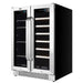 Whynter - 24 - inch Built - In French Door Dual Zone 20 Bottle Wine 60 Can Beverage Cooler | BWB - 2060FDS - CulinaryProfis