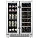 Whynter - 24 - inch Built - In French Door Dual Zone 20 Bottle Wine 60 Can Beverage Cooler | BWB - 2060FDS - CulinaryProfis