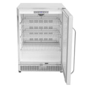 Whynter - 24 - inch Built - in Outdoor 5.3 cu.ft. Beverage Refrigerator Cooler Full Stainless Steel Exterior with Lock and Caster Wheels | BOR - 53024 - SSW - CulinaryProfis