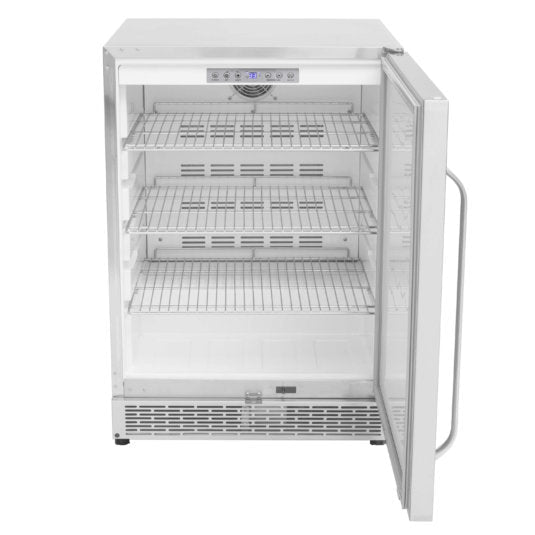 Whynter - 24 - inch Built - in Outdoor 5.3 cu.ft. Beverage Refrigerator Cooler Full Stainless Steel Exterior with Lock and Caster Wheels | BOR - 53024 - SSW - CulinaryProfis