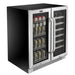 Whynter - 30 Built - In French Door Dual Zone 33 Bottle Wine Refrigerator 88 Can Beverage Center | BWB - 3388FDS - CulinaryProfis