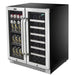 Whynter - 30 Built - In French Door Dual Zone 33 Bottle Wine Refrigerator 88 Can Beverage Center | BWB - 3388FDS - CulinaryProfis
