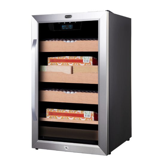 Whynter - 4.2 cu.ft. Cigar Cabinet Cooler and Humidor with Humidity Temperature Control and Spanish Cedar Shelves | CHC - 421HC - CulinaryProfis