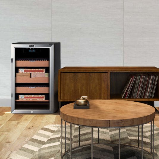 Whynter - 4.2 cu.ft. Cigar Cabinet Cooler and Humidor with Humidity Temperature Control and Spanish Cedar Shelves | CHC - 421HC - CulinaryProfis
