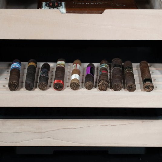 Whynter - 4.2 cu.ft. Cigar Cabinet Cooler and Humidor with Humidity Temperature Control and Spanish Cedar Shelves | CHC - 421HC - CulinaryProfis