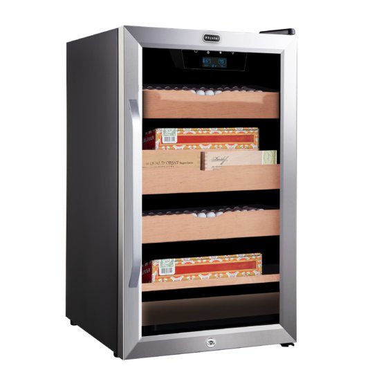 Whynter - 4.2 cu.ft. Cigar Cabinet Cooler and Humidor with Humidity Temperature Control and Spanish Cedar Shelves | CHC - 421HC - CulinaryProfis
