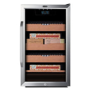 Whynter - 4.2 cu.ft. Cigar Cabinet Cooler and Humidor with Humidity Temperature Control and Spanish Cedar Shelves | CHC - 421HC - CulinaryProfis