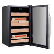 Whynter - 4.2 cu.ft. Cigar Cabinet Cooler and Humidor with Humidity Temperature Control and Spanish Cedar Shelves | CHC - 421HC - CulinaryProfis
