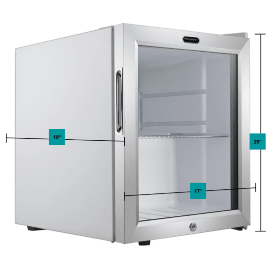 Whynter - 62 Can Capacity Stainless Steel Beverage Refrigerator with Lock | BR - 062WS - CulinaryProfis