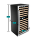 Whynter - 92 Bottle Built - in Stainless Steel Dual Zone Compressor Wine Refrigerator | BWR - 0922DZ - CulinaryProfis