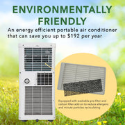 Whynter ARC-102CS Portable Air Conditioner 10,000 BTU – Dehumidifier | Cools Up to 300 sq. ft. Whynter