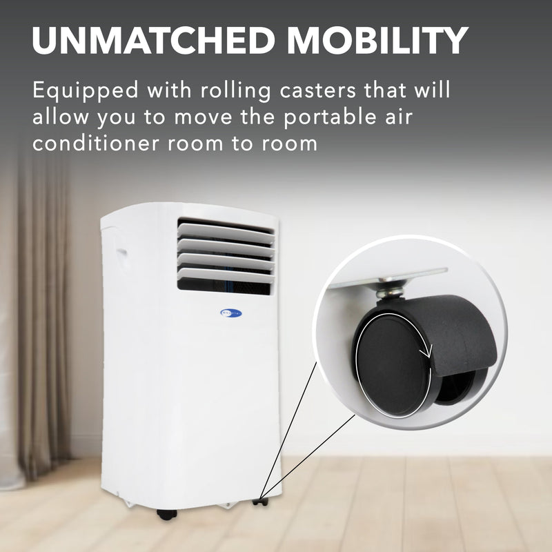Whynter ARC-102CS Portable Air Conditioner 10,000 BTU – Dehumidifier | Cools Up to 300 sq. ft. Whynter