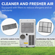Whynter ARC-148MS Portable Air Conditioner 14,000 BTU – Single Hose, Dehumidifier | Cools Up to 500 sq. ft. Whynter
