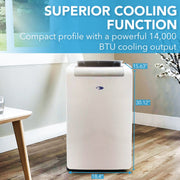 Whynter ARC-148MS Portable Air Conditioner 14,000 BTU – Single Hose, Dehumidifier | Cools Up to 500 sq. ft. Whynter
