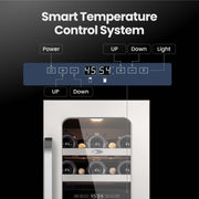 Whynter BSR-029DW 15” Built-In Dual Zone Wine Refrigerator – 29 Bottle Stainless Steel Undercounter Wine Fridge with Digital Control, Lock & UV Glass Whynter