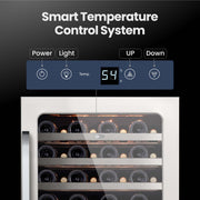 Whynter BSR-054SW 24” Built-In Wine Refrigerator – 54 Bottle Stainless Steel Undercounter Wine Fridge with Digital Control, Lock & UV Glass Whynter