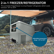 Whynter FMC-350XP 34 Quart Portable Freezer & Fridge – 12V/24V DC & 110V AC, -8°F to 50°F Travel Refrigerator for Camping & RV Whynter