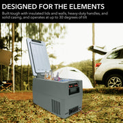 Whynter FMC-350XP 34 Quart Portable Freezer & Fridge – 12V/24V DC & 110V AC, -8°F to 50°F Travel Refrigerator for Camping & RV Whynter