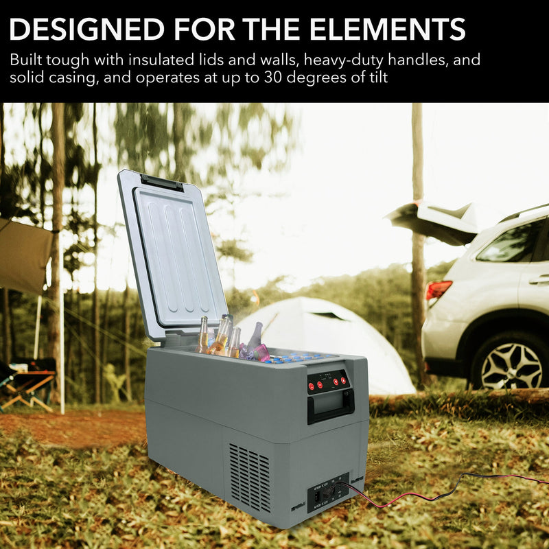Whynter FMC-350XP 34 Quart Portable Freezer & Fridge – 12V/24V DC & 110V AC, -8°F to 50°F Travel Refrigerator for Camping & RV Whynter