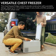 Whynter FMC-350XP 34 Quart Portable Freezer & Fridge – 12V/24V DC & 110V AC, -8°F to 50°F Travel Refrigerator for Camping & RV Whynter
