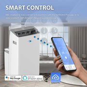 Whynter - ARC - 1230WN 14,000 BTU (12,000 BTU SACC) NEX Inverter Dual Hose Cooling Portable Air Conditioner, Dehumidifier, and Fan with Smart Wi - Fi, up to 600 sq ft in White | ARC - 1230WN - CulinaryProfis