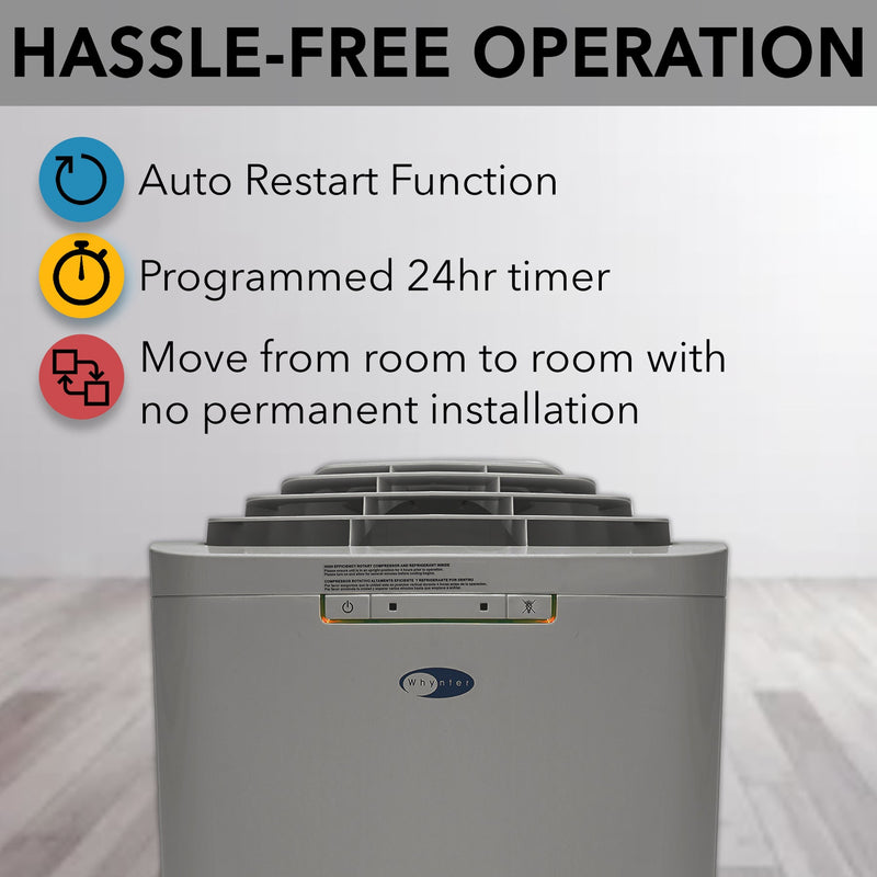 Whynter ARC-131GD Portable Air Conditioner 13,000 BTU – Dual Hose, Dehumidifier | Cools Up to 420 sq. ft.