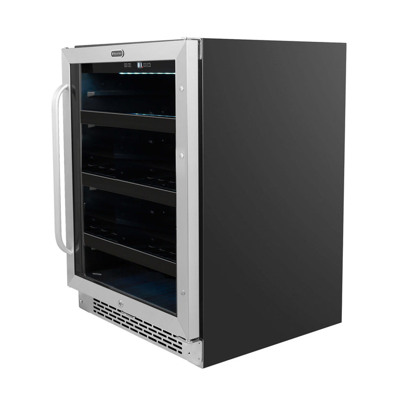 Whynter - BBR - 148SB 24 inch Built - In 140 Can Undercounter Stainless Steel Beverage Refrigerator with Reversible Door, Digital Control, Lock and Carbon Filter | BBR - 148SB - CulinaryProfis
